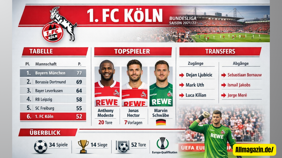 teilnehmer: 1. fc köln tabelle